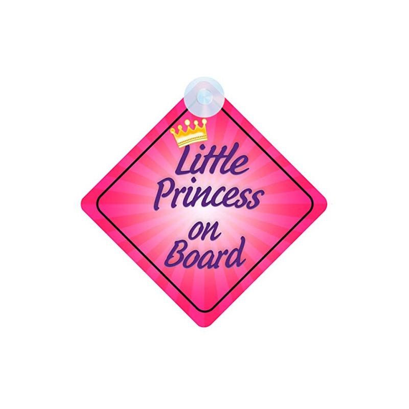 Princess on Board Car Sign - Princess 005 Design with