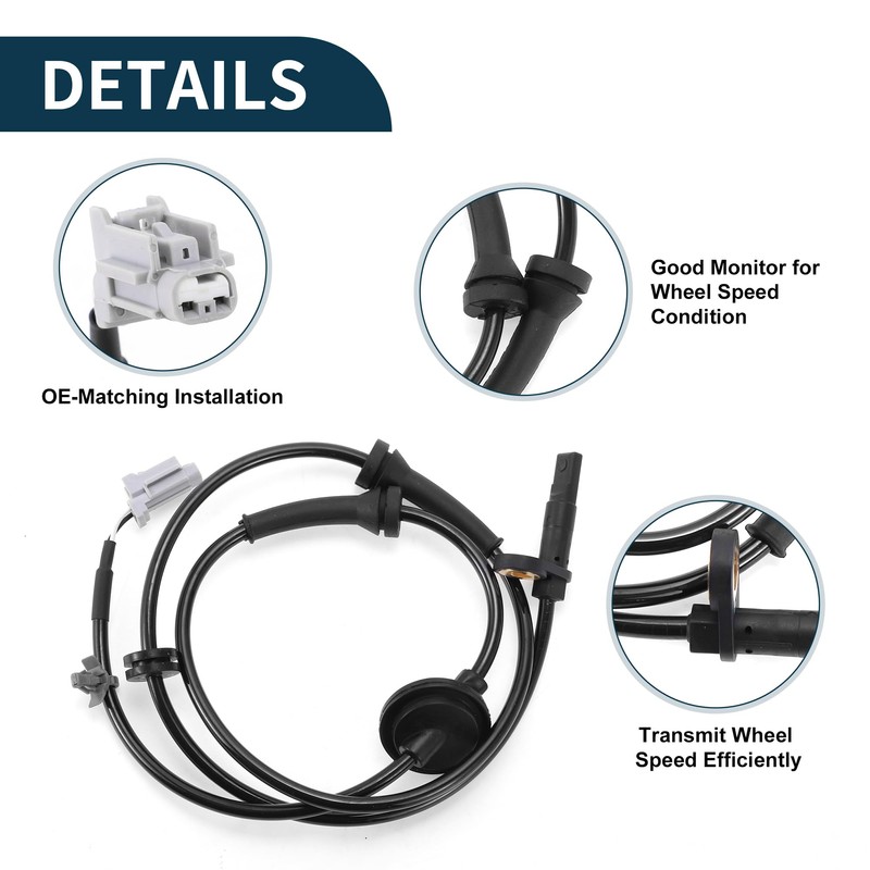 TUCKBOLD ABS Wheel Speed Sensor Front Right ABS Sensor Anti-lock