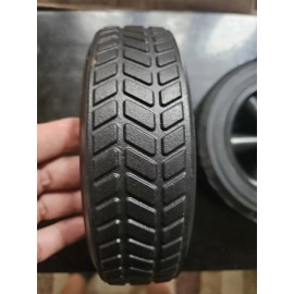 Unbranded  8" SOLID WHEEL RUBBER WAGON HAND TRUCK DOLLY BARROWWHEEL FLAT FREE Set Of 2