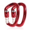 NewDoar Heavy Duty Locking Clips 24KN/5400lbs,Screwgate Locking for Keychain Dog
