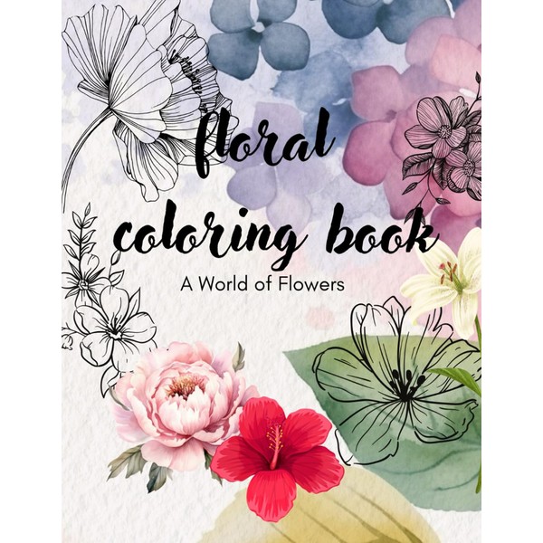 Floral Patterns and Botanical Garden Prints.: A Relaxing Adult Coloring