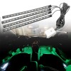 XUKEY 4pc 60 LED RGB Car Interior Footwell Strip Light