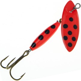 Panther Martin PMWSSP_15_FLT WillowStrike Spotted Spinners Fishing Lure - Fluorescent Orange - 15 (1/2 oz)
