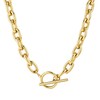 TEN MIRO 18k Gold Plated Chunky Paperclip Chain Necklace Non