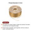 sourcing map Prewound Bobbin Thread Set of 5pcs with Storage