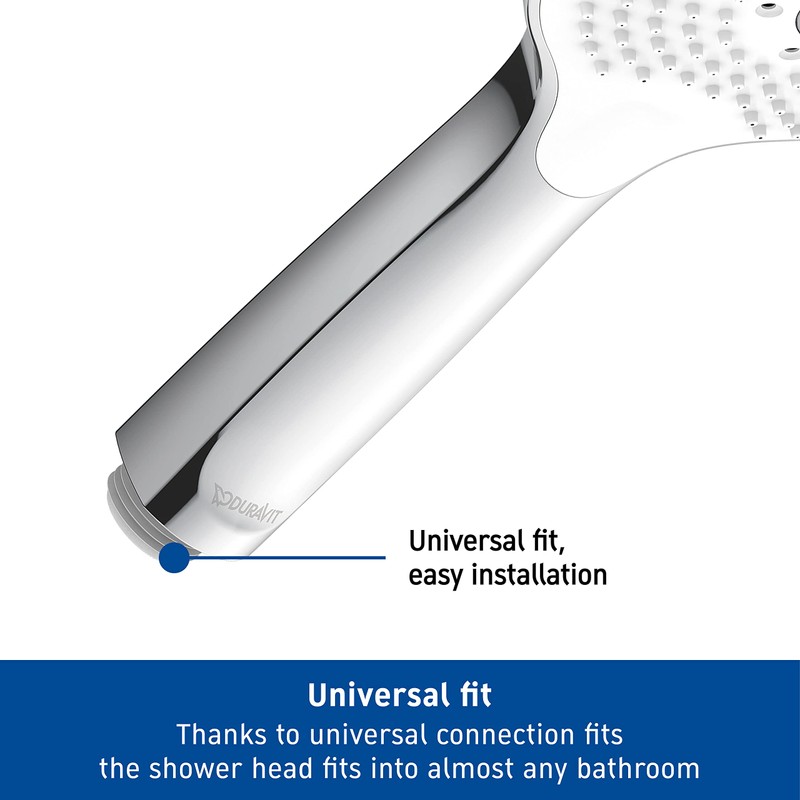Duravit Universal Shower Head, Handheld Shower Head with 3jet Types