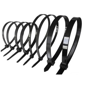 Cable Ties,200mm x 4.5mm,100 Pack,Black,Self Locking Zip Ties