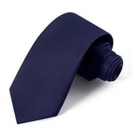 UETLRO Navy Blue Ties For Men Solid Pure Color Formal Neckties 3.15" (8CM) Men's Tie Gift Box, Navy Blue, Medium