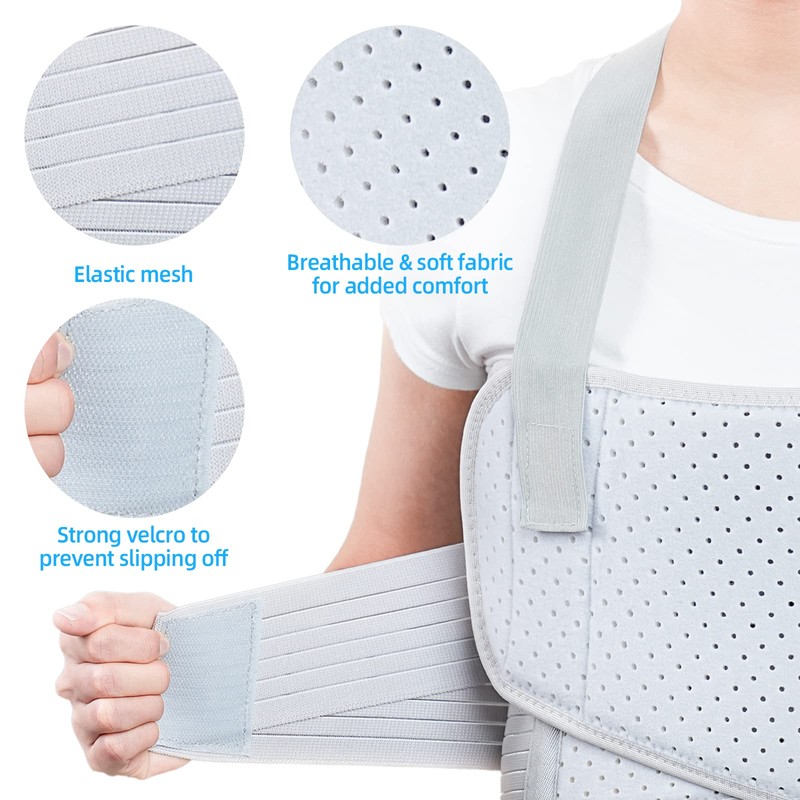 Solmyr Rib Injury Belt Chest Binder, Chest Brace Chest Compression