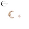 [Custom Made] Scorpio Dear Moon Citrine Unbalanced Constellation Earrings OTE12061TB