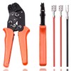 Tnisesm SN-48B Crimping Tools,Ratcheting Wire Crimper AWG 26-16(0.5-1.5mm²) for Open