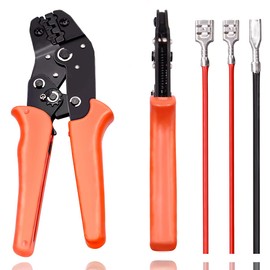 Tnisesm SN-48B Crimping Tools,Ratcheting Wire Crimper AWG 26-16(0.5-1.5mm²) for Open Barrel Terminals