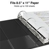 SIMPLY Staples 1337665 Light-Use .5-inch Round 3-Ring Non-View Binder Black