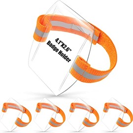 20 Pieces Ski Pass Holder Armband ID Card Holder Badge Arm Holder Wrist Card Holder High Visibility PVC ID Badge Holder with Adjustable Strap Clear Name Tag Holder for Work Pass
