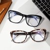 EASY READ 2 Pack Reading Glasses for Women,Cat Eye Blue