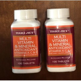 Trader Joe's Lot of 2 100-Ct Multi Vitamin & Mineral A C E TRADER JOE'S Dietary Supplement