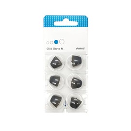 6 Domes Domes Click-Sleeve Open Vented for Signia Siemens Hearing Aids (M)