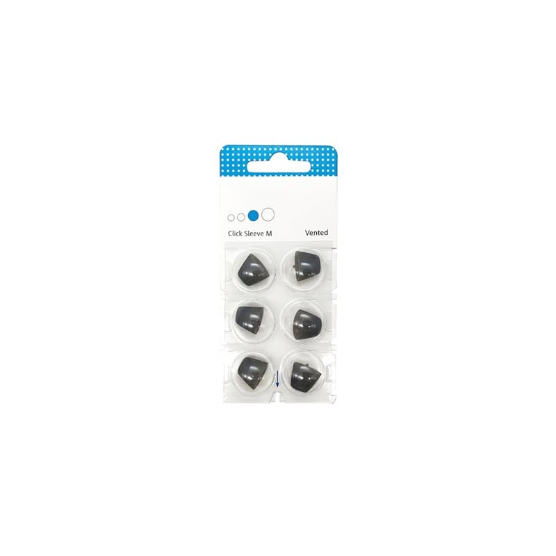 6 Domes Domes Click-Sleeve Open Vented for Signia Siemens Hearing