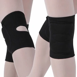 DANCEYOU Knee Pads, Dancing Knee Pads, Soft, Thick Padded Knee Brace, Knee Pads for Pole Dance, Dance, Volleyball, Gym for Children, Teenagers and Adults, Black S