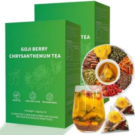Maani Essence 2x Goji Berry Chrysanthemum Tea for Liver Health Dandelion Wolfberry Tea Chinese