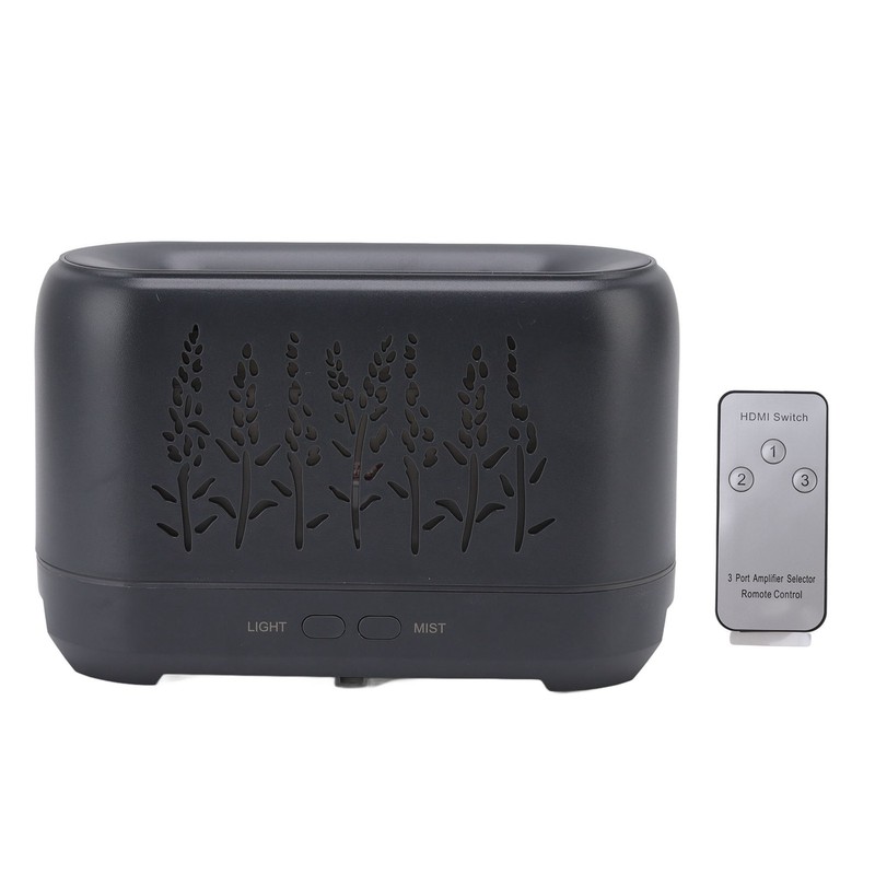200ml Essential Oil Diffuser Hollow Out Quiet Diffuser with Flame