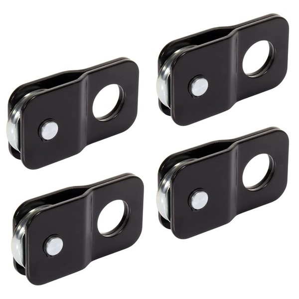 4 PCS Universal Recovery Winch Snatch Block Pulley 4 Ton