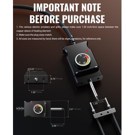 SAYSOLAK Thermostat Control Power Cord for Masterbuilt, Royal Gourmet, Cuisinart Analog Electric Smokers, 6Ft Electric Skillet Cord Replacement Fits Most Grill/Griddle/Smoker/Skillet Heating Element