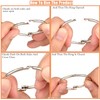 WedDecor 20mm Loose Leaf Rings Mettalic Snap Closure Binder Card