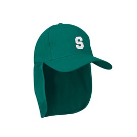MFAZ Morefaz Ltd Junior Legionnaire Style Baseball Cap Sea Green A-Z Letter Boy Girl Children Summer Sun Hat UV Protection Child Kids Sport (S)