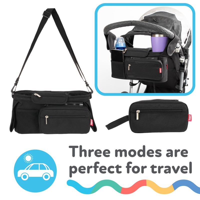 Nuby Deluxe Stroller Organizer with Removeable Pouch