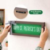 Hekocap St Patricks Day Decor - Wooden Happy St Patricks