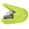 Plus Paper Clinch Compact Staple-Free Stapler, Heavy Duty, Green