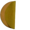 Genuine Leather Turntable Platter Mat - Yellow