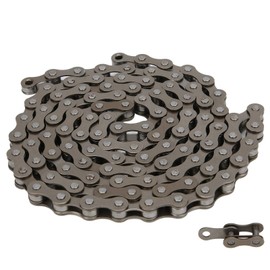 Bike Chain Replacement, 116 Links Universal 6/7/8 Speed High Strength Bike Chain Bicycle Derailleur Chain for Mountain Bike, Road Bikes(Brown)