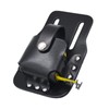 MOCOST Leather Tape Measure Holder, Black, 6.7 x 4.3 Inches,