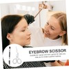 2pcs Eyebrow Grooming Set with Scissors and Comb for Women