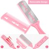 Maitys 3 Pcs Haircut Razor Comb Hair Cutting Comb with