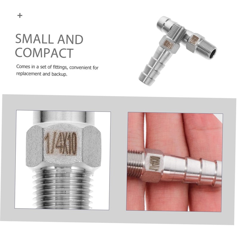 Alipis 2Pcs Hose Connectors Male X Barb Plumbing Fittings for