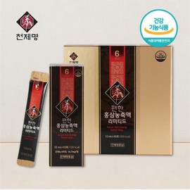 Cheonjemyeong 6-year-old convenient red ginseng concentrate limited red ginseng sticks 30 packs / 천제명 6년근 편한홍삼농축액 리미티드 홍삼스틱 30포