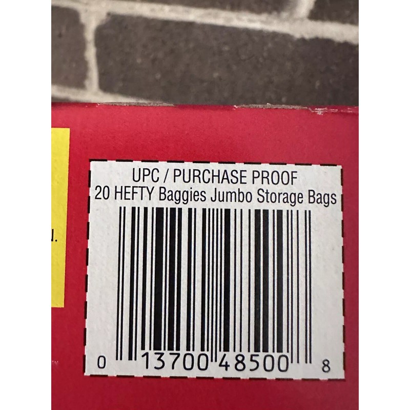 Hefty 2 LOT Hefty Baggies Food Storage Jumbo 2 Gallon