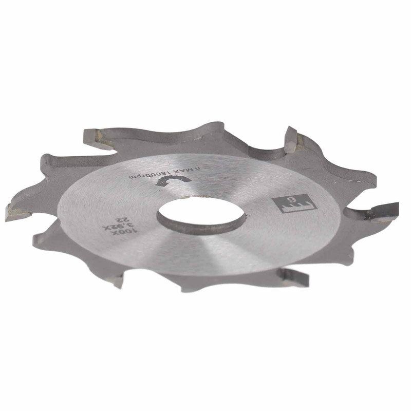 Fafeicy Carbide Biscuit Joiner Blade 100mm 4-Inch 8 Teeth 18000rpm