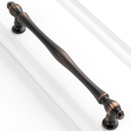 BEROSSA 10 Pack 6-1/4 Inch Oil Rubbed Bronze Cabinet Pulls Brushed Bronze Cabinet Handles Bronze Hardware for Kitchen Cabinets 2510 Drawer Dresser Cupboard Bedroom Bathroom
