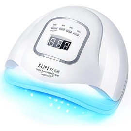 UV LED Nail Light, Nail Dryer, 150 W, 2 Times Efficiency, LED Gel Nail Light, UV Light, For Resin, Curing Light, For Both Hands and Feets, For Manicure, Japanese Instruction Manual Included