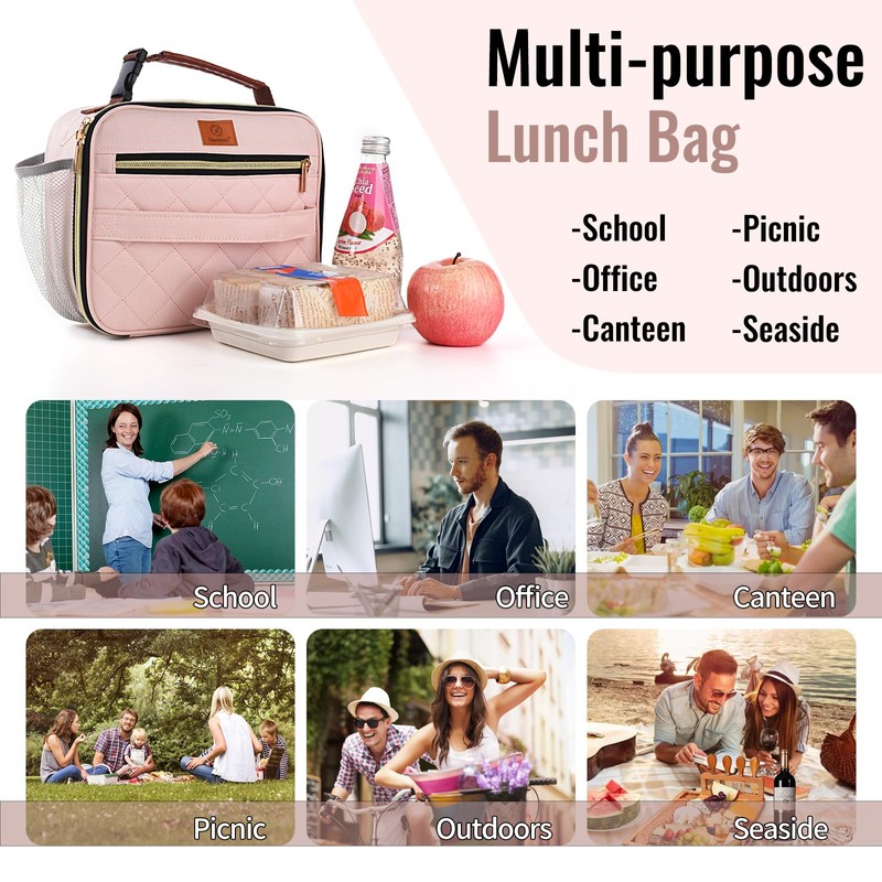 Genteen Lunch Box for Women Adults Girls - Insulated LunchBox