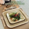 Compostable Square Palm Leaf Plates 10 Inch & 7 Inch