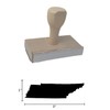 Infusion Tennessee State Rubber Stamp, 1 X 3'' Wood Stamp