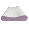 Purple Memory Foam Contour Pillow with Breathable Air Layer, Water