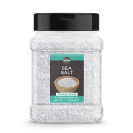 Birch & Meadow Coarse Grain Sea Salt, 1.1 lb, Kitchen Essential, Cooking & More