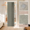 AJAZZ 100% Blackout Accordion Doors Interior Invisible Folding Door for