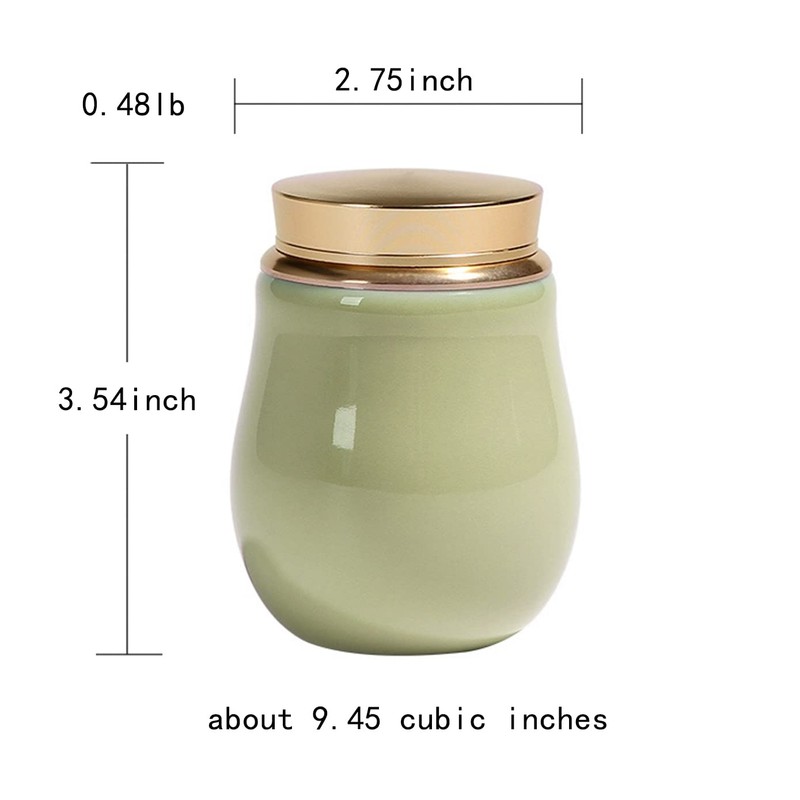 Cremation Keepsake Urns for Human Ashes or Pet Ashes-Ceramic Blue
